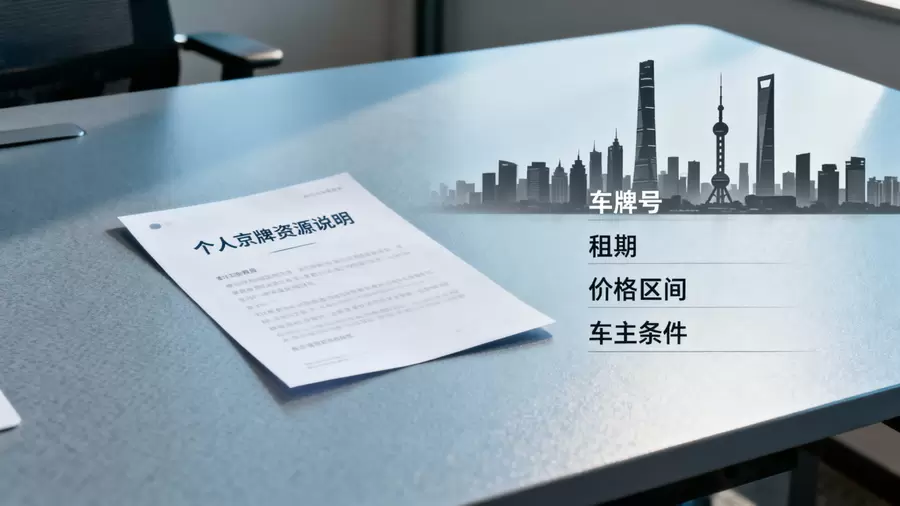 个人京牌资源说明与筛选标签示意