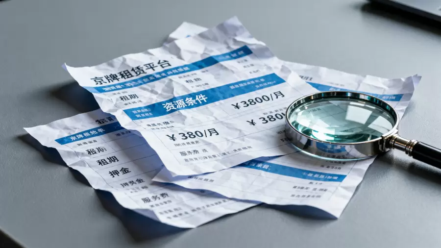 京牌租赁报价单与资源条件筛选对比