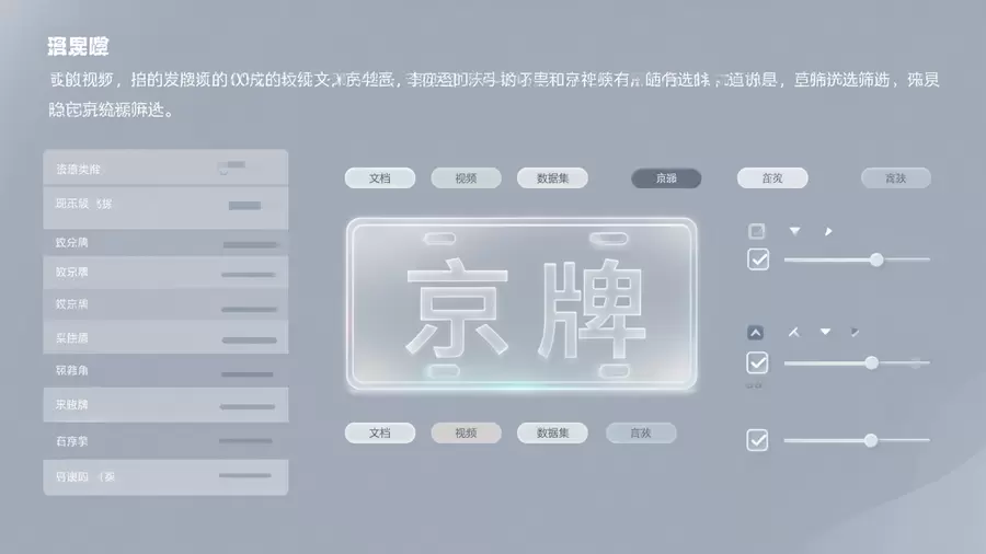 京牌资源说明完整度筛选卡片