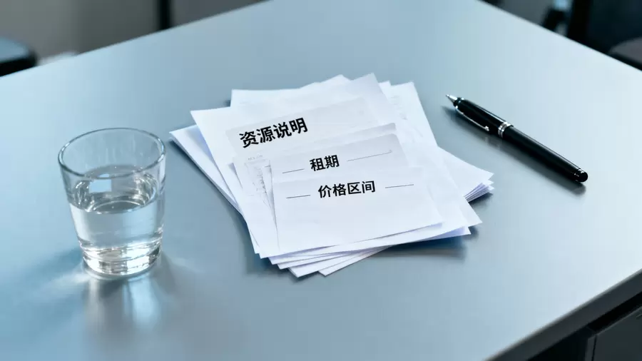 资源说明卡片与租期价格区间核对