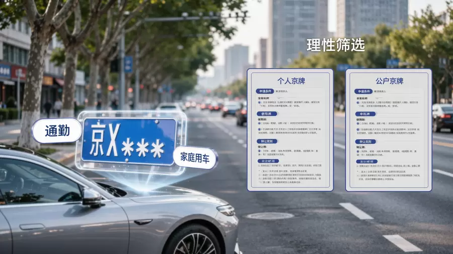 个人京牌与公户京牌用车需求对比