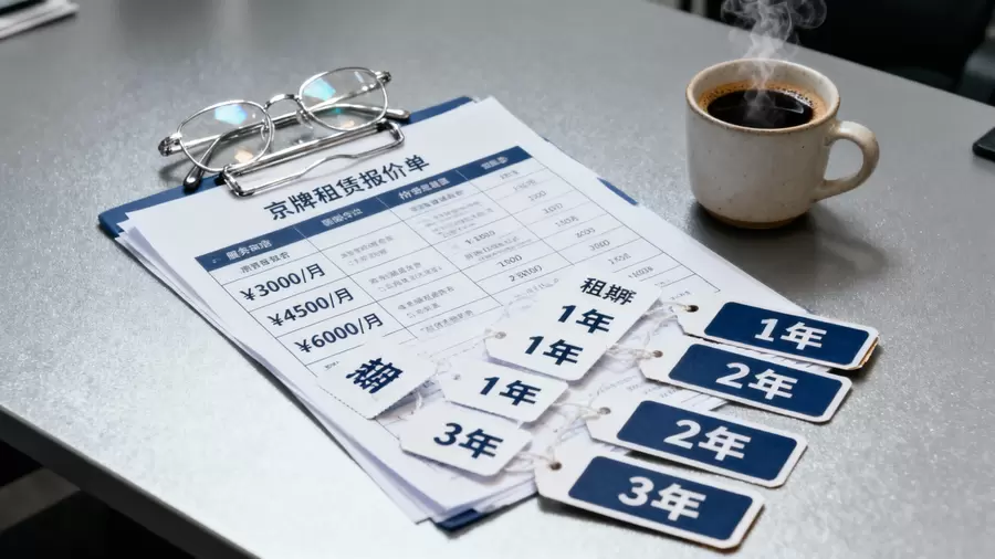 京牌租赁报价单与价格区间筛选说明