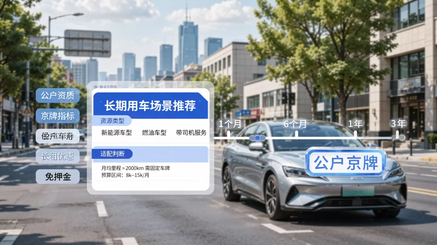 公户京牌长期用车场景与资源筛选说明