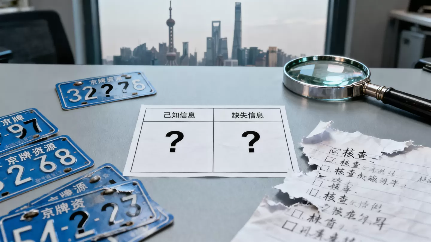 京牌资源信息不完整时的判断方法