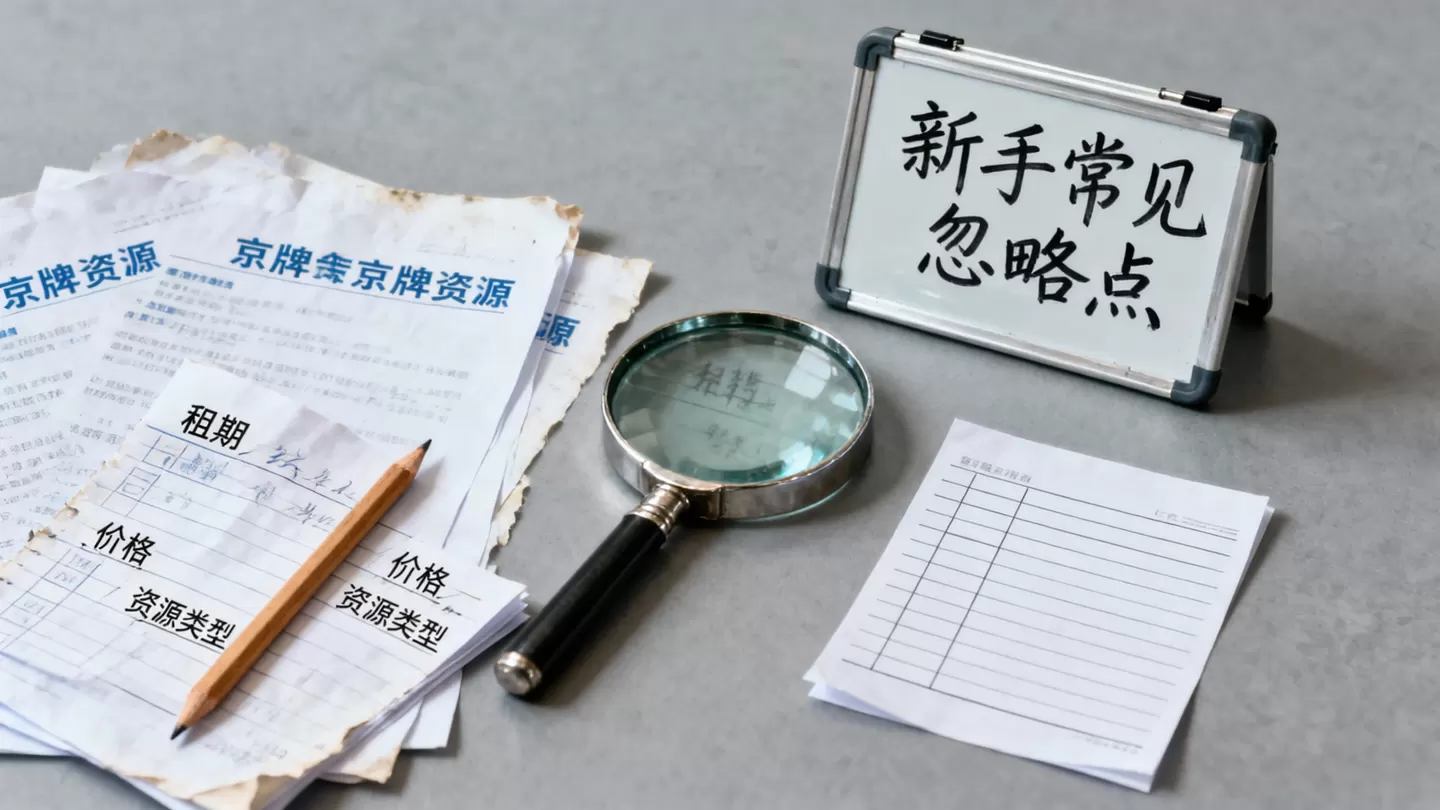 新手看京牌资源时容易忽略的筛选要点