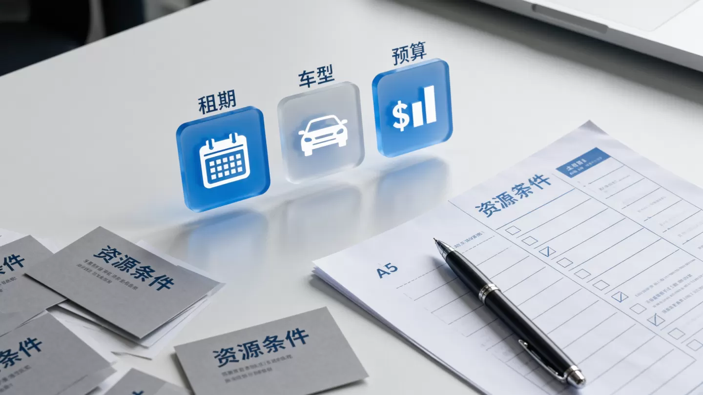 出租方资源条件筛选说明