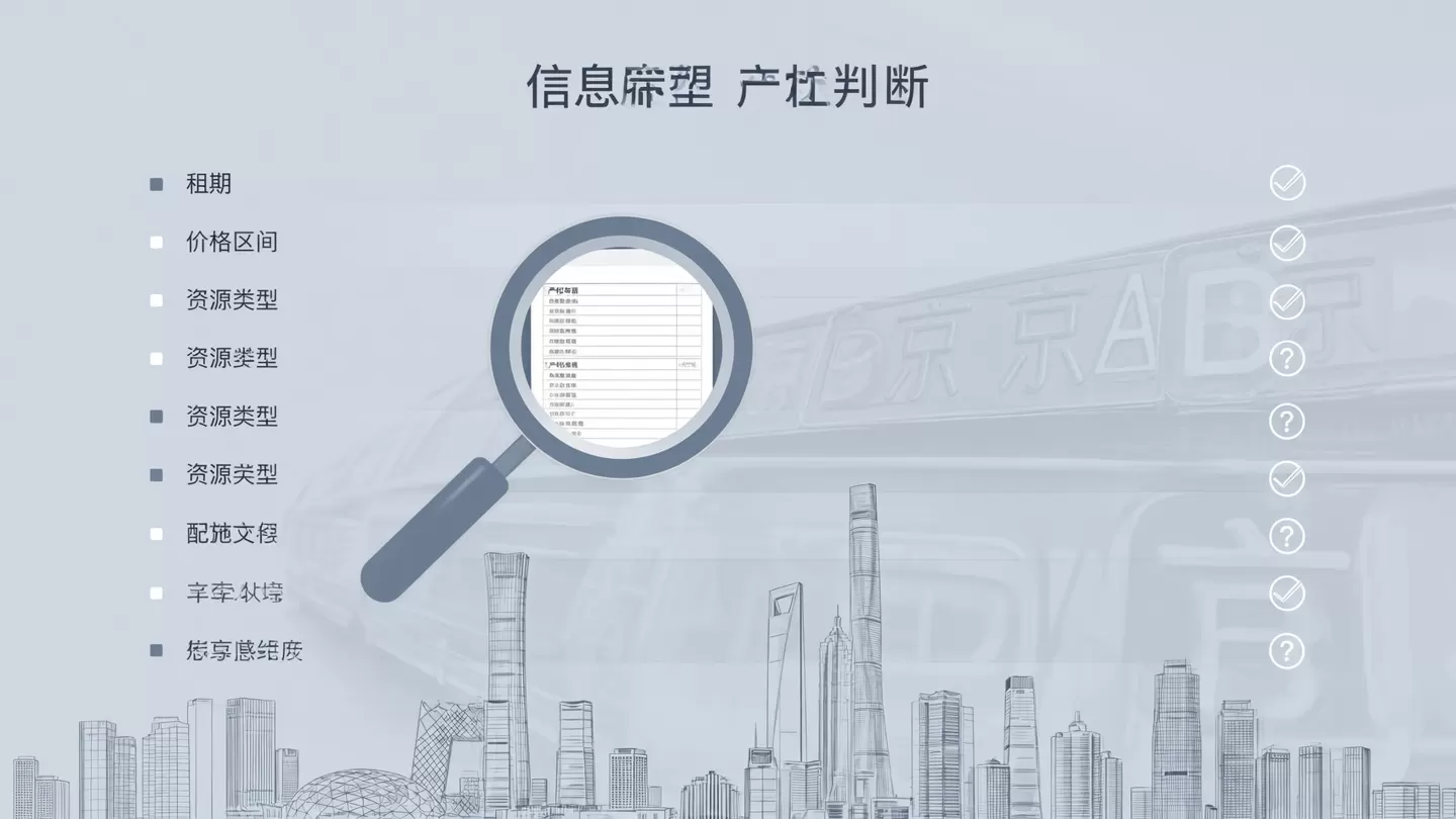 京牌租赁资源信息完整度筛选说明