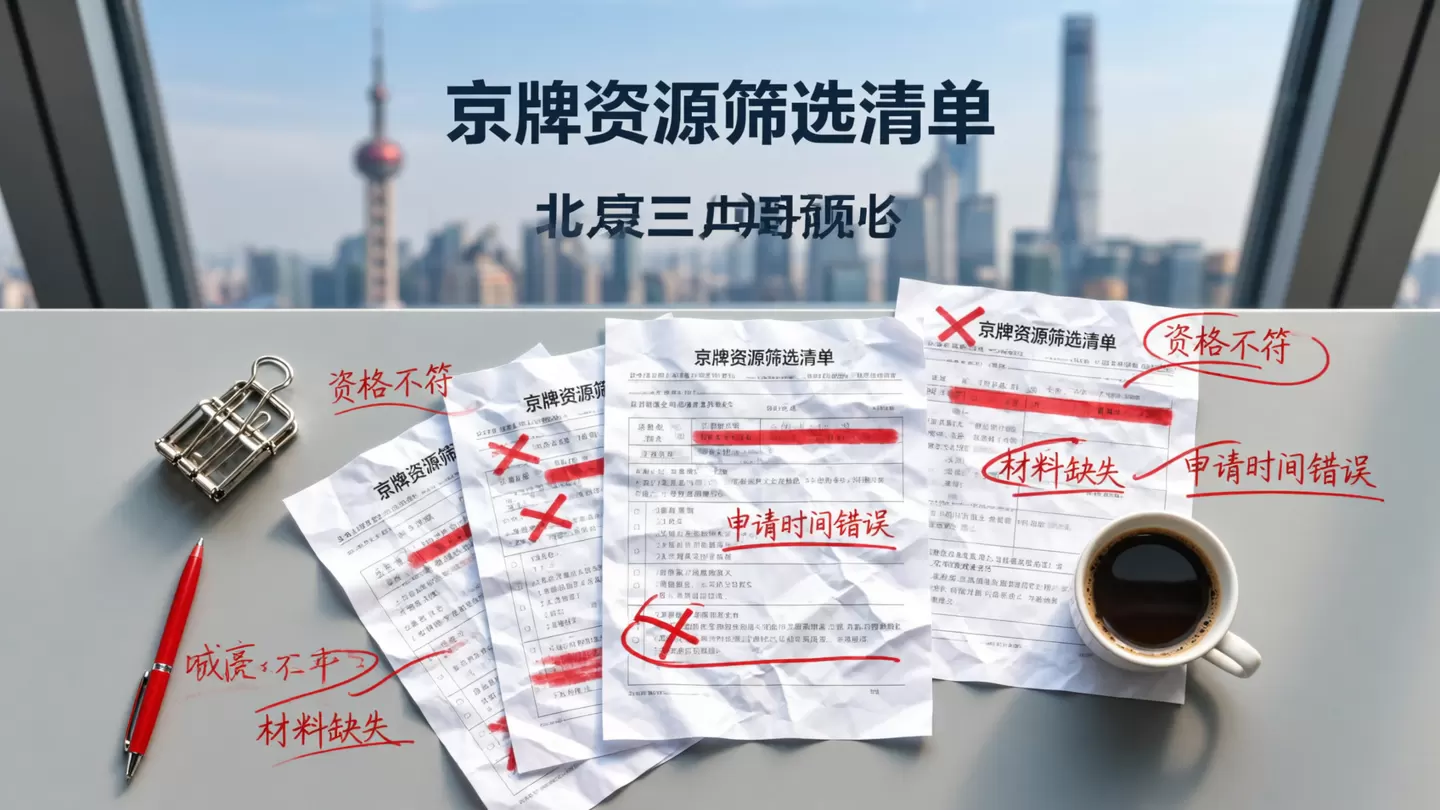 京牌资源筛选常见误区判断